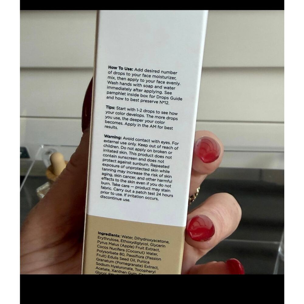$42 Sephora brand new in box Lux Unfiltered N°12 Bronzing Face Drops - Picture 4 of 4